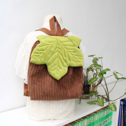 Sac à dos rabat feuille érable