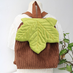 Sac à dos rabat feuille érable