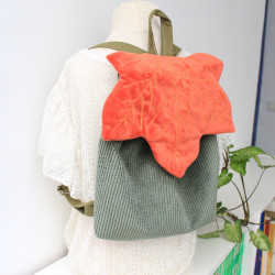 Sac à dos rabat feuille érable
