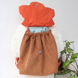 Sac à dos rabat feuille érable