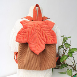 Sac à dos rabat feuille érable