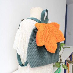 Sac à dos rabat feuille érable