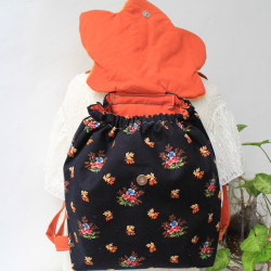 Sac à dos rabat feuille érable