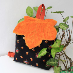 Sac à dos rabat feuille érable