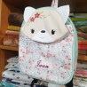 Sac à dos renarde enfant crèche et maternelle personnalisable prénom brodé fabriqué en Provence