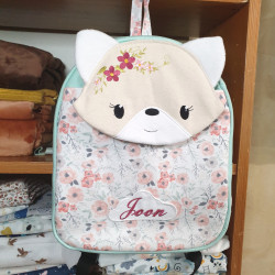 Sac à dos renarde enfant crèche et maternelle personnalisable prénom brodé fabriqué en Provence