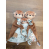 Minie loutre doudou bébé