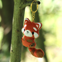 Porte clé panda roux