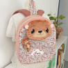 Sac à dos loutre et son bébé crèche et maternelle personnalisable prénom brodé fabriqué en Provence