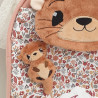 Sac à dos loutre et son bébé crèche et maternelle personnalisable prénom brodé fabriqué en Provence