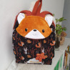 Sac à dos coulissant renard roux enfant crèche et maternelle personnalisable prénom brodé fabriqué en Provence