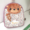 Sac à dos loutre et son bébé crèche et maternelle personnalisable prénom brodé fabriqué en Provence