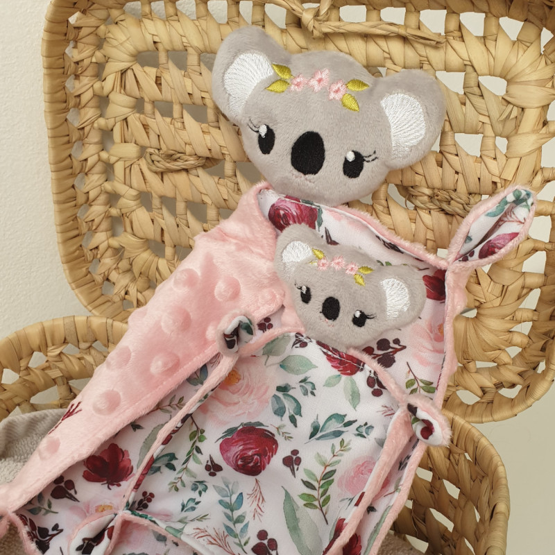 Doudou Koaloulette personnalisable brodée en Provence