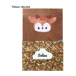Housse de carnet bouille biche
