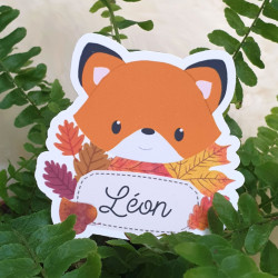 Stickers prénoms renards