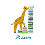 Girafe et ses livres
