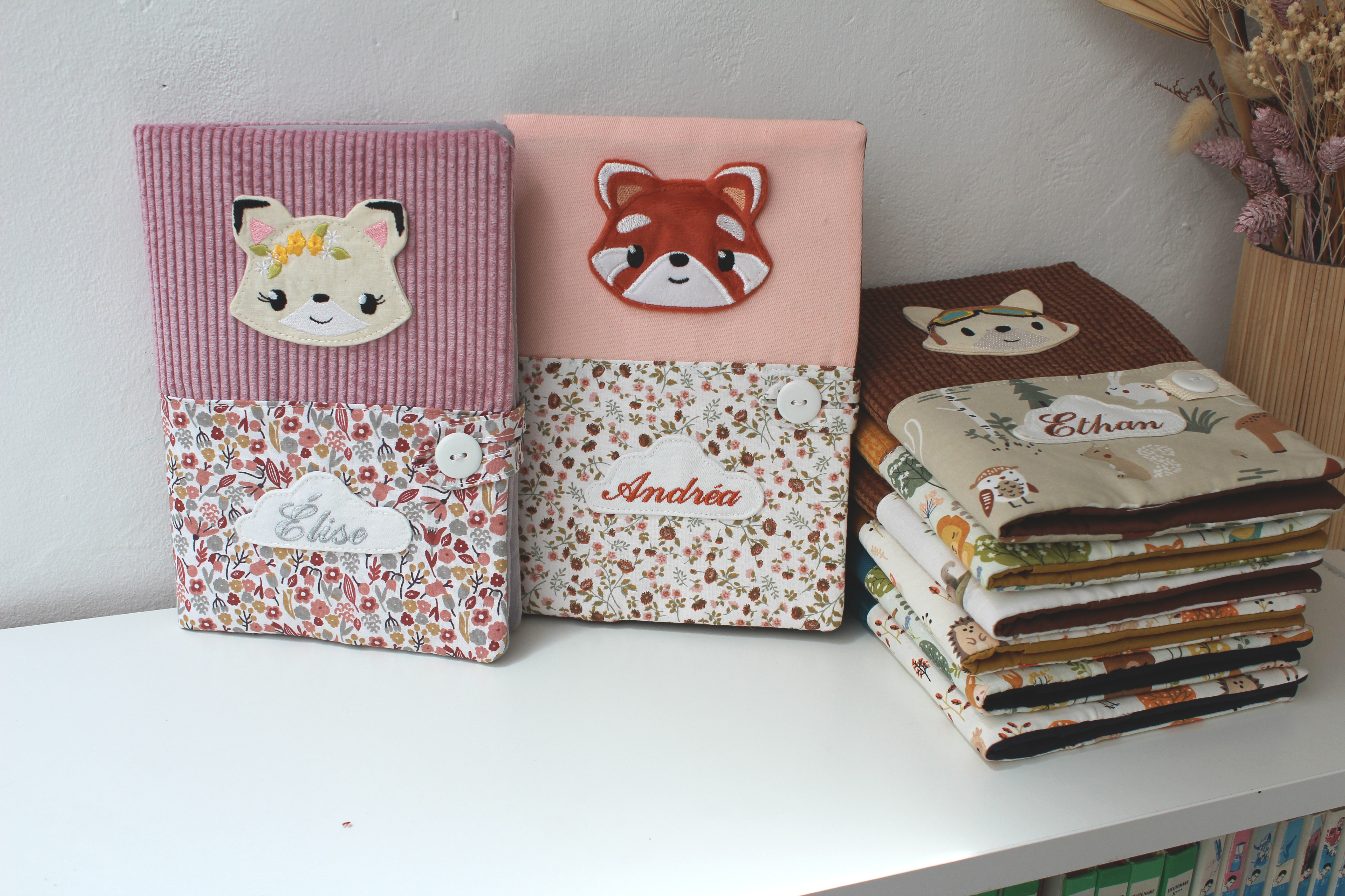 Carnets Rosie et panda roux