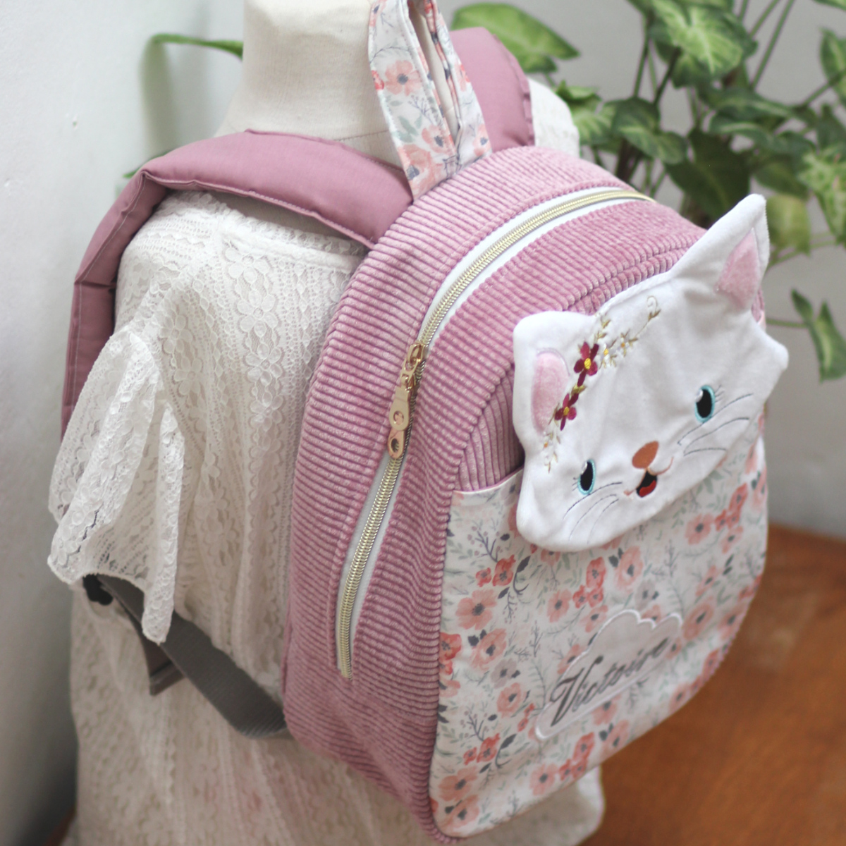 Sac à dos chat pour Victoire