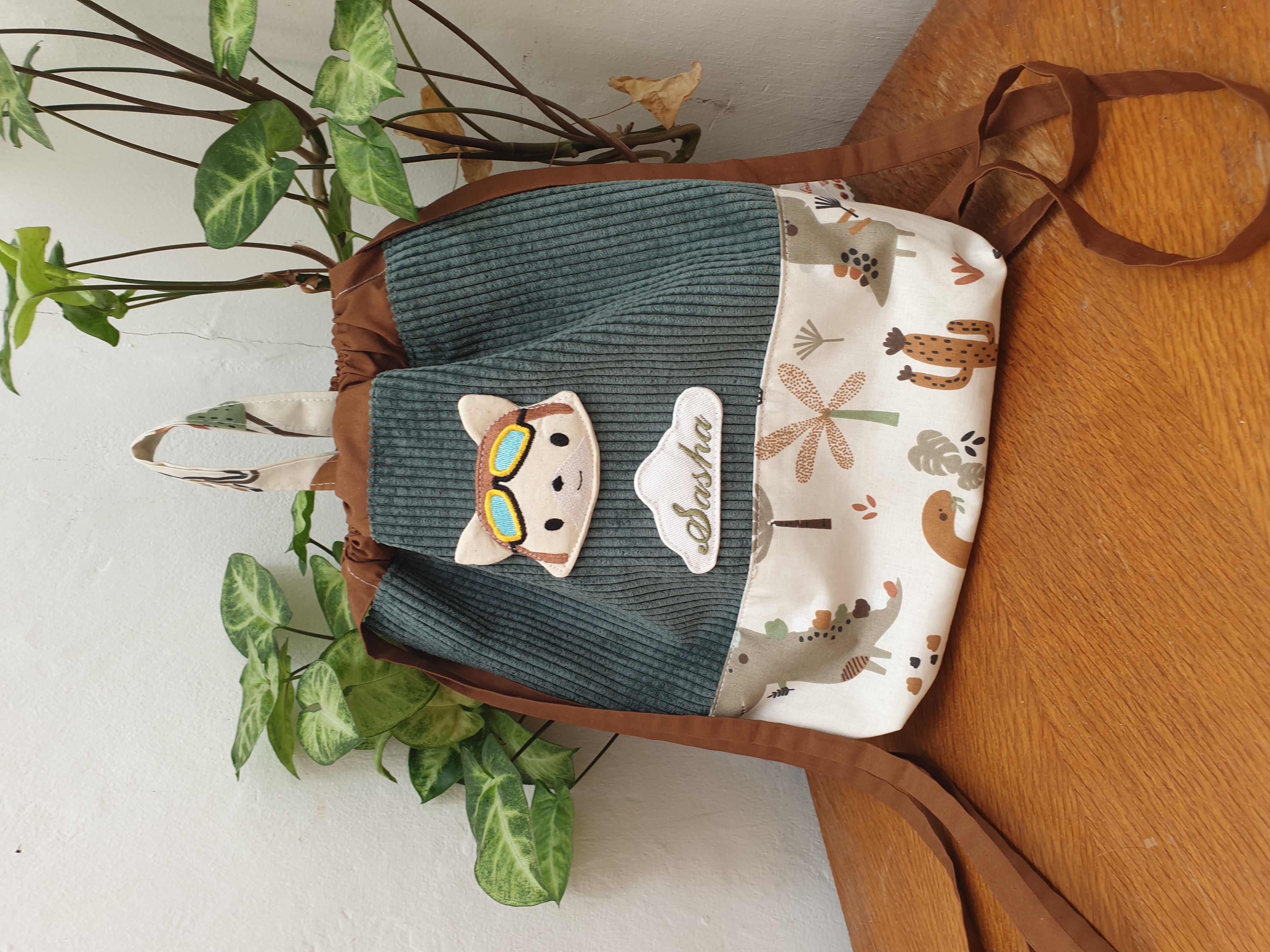 Sac à doudou renard aviateur