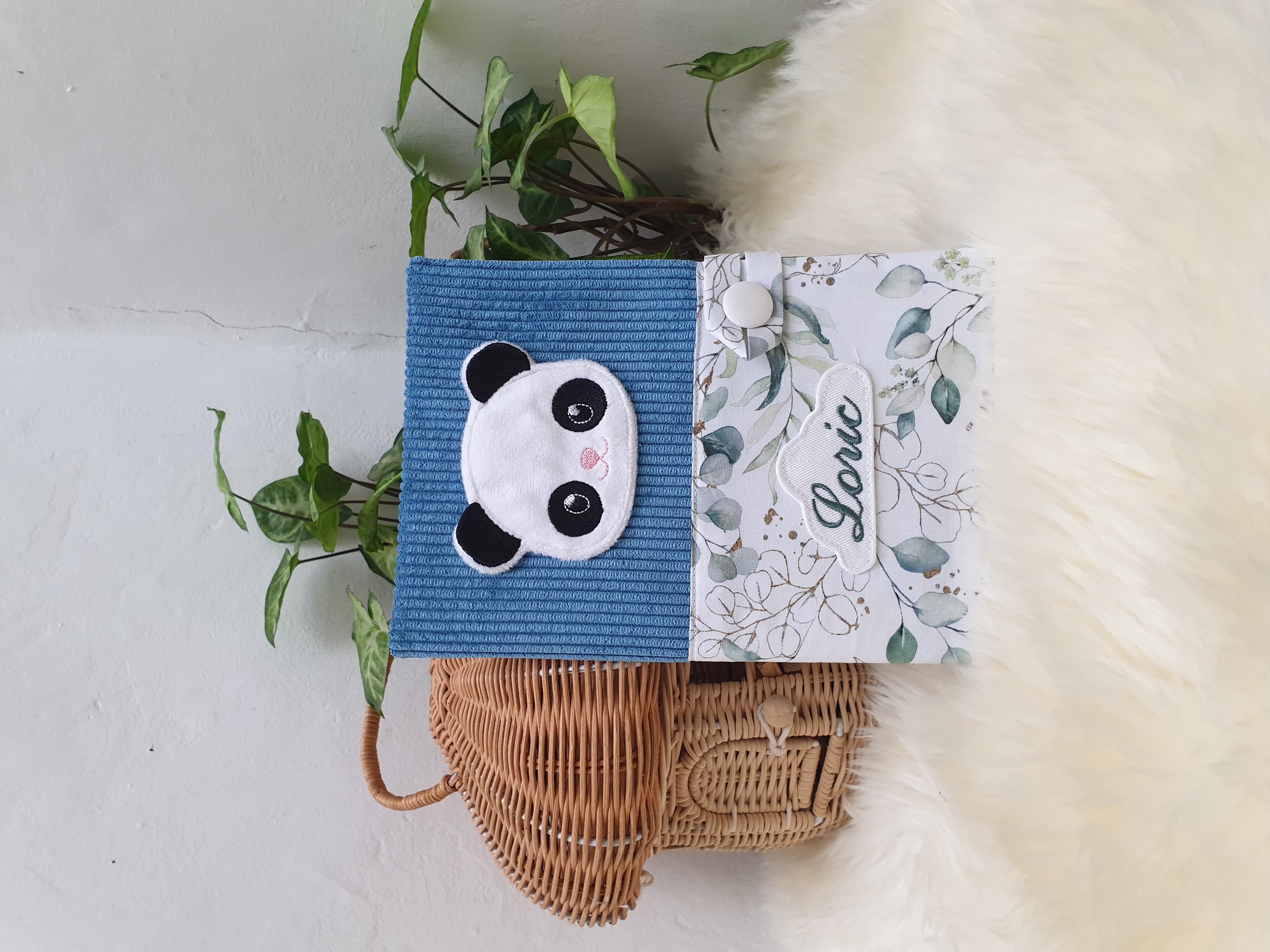 Protège carnet de santé panda