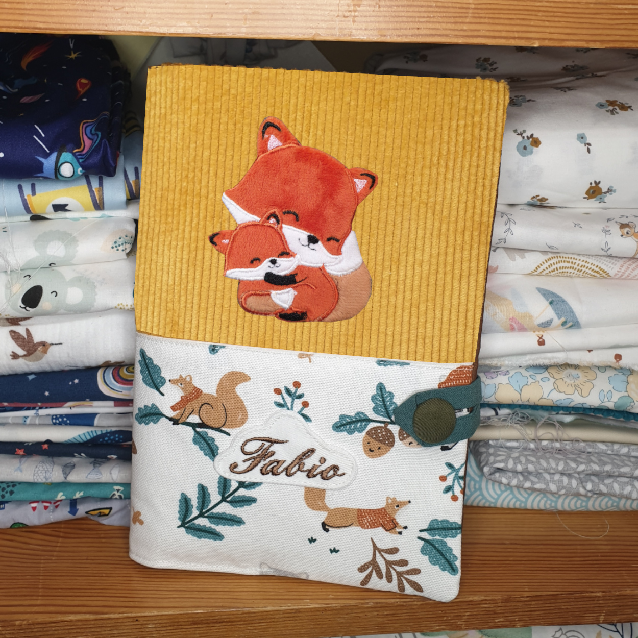 Carnet de santé câlin de renards