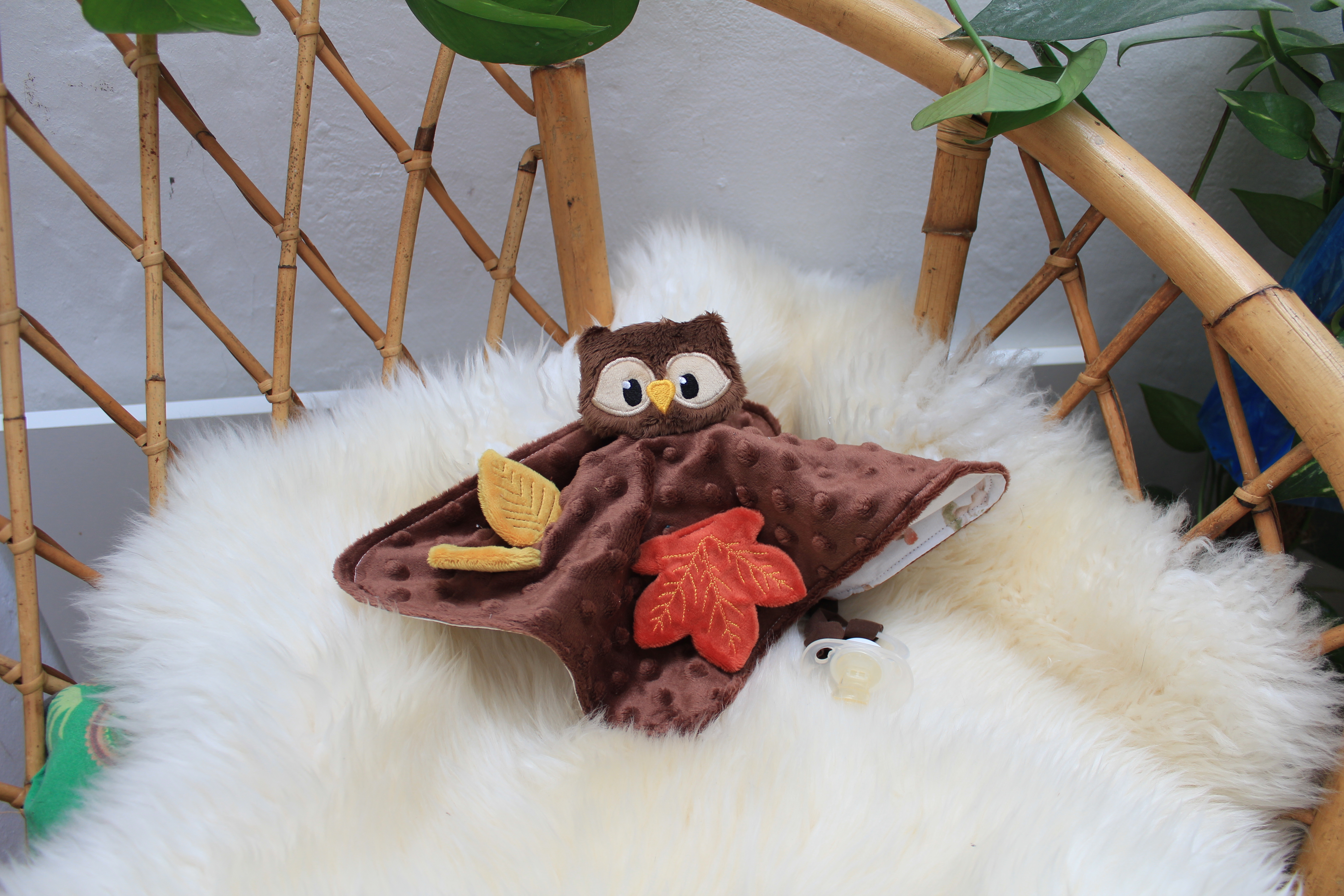 Doudou plat hibou